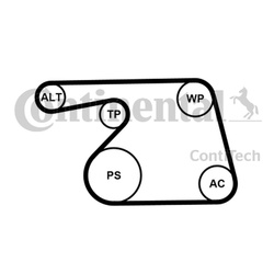 CONTITECH Zestaw paska wielorowkowego 6PK1318K2 OPEL 1,3CDTI