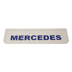 Fartuch (chlapacz) przeciwbłotny tylny tłoczony "MERCEDES" 600X180MM, B/NIEB 13-202