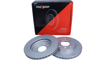 MAXGEAR Tarcza hamulcowa 19-0747MAX do Renault Clio -98/Kangoo/Megane 96-/Thalia/19, Przód, z powłoką antykorozyjną