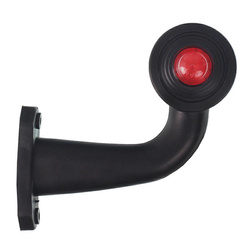 HORPOL LAMPA OBRYSOWA BIAŁO-CZERWONA DIODOWA NA WYSIĘGNIKU ŁAMANYM,PRAWA KRÓTKA,12/24V LD367P