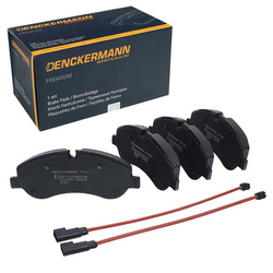 DENCKERMANN Klocki hamulcowe Ford Transit 2012R- przód 171,8X68,8X17MM, z czujnikami PREMIUM WVA25602
