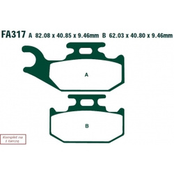 EBC KLOCKI HAMULCOWE MOTO CAN AM COMMANDER MAX 1000 - XT/DPS (14)