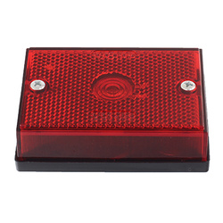 WAŚ LAMPA OBRYSOWA CZERWONA Z ODBLASKIEM, 12/24V, NA ŻARÓWKĘ W15C