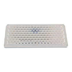 WAŚ ODBLASK PROSTOKĄTNY PRZYKLEJANY BIAŁY 105X48MM UP105X48B