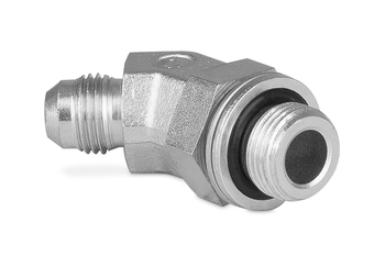 Przyłączka kolankowa z przeciwnakrętką 45° 1/2” BSP-7/8” JIC 5235-08-10 - IMM / Interpump