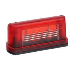 FRISTOM LAMPA OŚWIETLENIA TABLICY REJESTRACYJNEJ, OBUDOWA CZERWONA FT-022/A