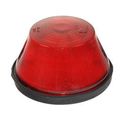 LAMPA OBRYSOWA CZERWONA NISKA PRZYCZEPA, FI 92MM, H=52MM WE92C