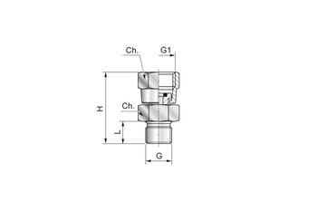 Złączka pośrednia M/F 1/2" x 1/2" 1812M000 - Minipress