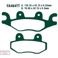 EBC Klocki Hamulcowe Motocyklowe EBCFA484R PGO 500 BUG (08-09)