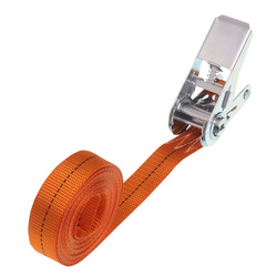 GMP PAS TRANSPORTOWY 1,0T, 6,0M B=25MM, DO OPASANIA, METALOWA RĄCZKA KLAMRY, METKI 2024, EN 12195-2 GMP1T6MOPAS.