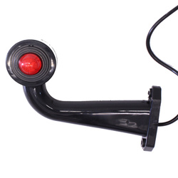 GMP LAMPA OBRYSOWA BIAŁO-CZERWONA DIODOWA NA WYSIĘGNIKU ŁAMANYM, LEWA DŁUGA GMP98241024LH