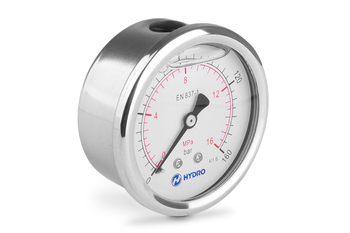 Manometr glicerynowy DN63 tylny 1/4” (0-160)bar M63TL1/4(0-160)H HYDRO - Hydro ZNPHS