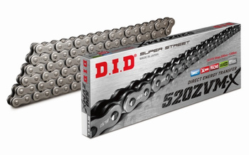 D.I.D ŁAŃCUCH NAPĘDOWY MOTO DID 520 ZVMX X-RING 98 ogniw Otwarty + Ogniwo DID520ZVMX-98
