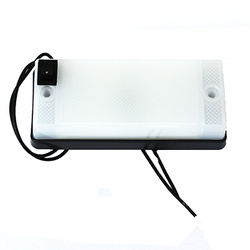 HORPOL Lampa Oświetlenia Wnętrza Diodowa Klosz Mleczny, z Włącznikiem, 12/24V LWD658