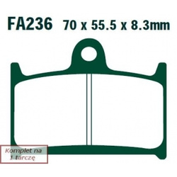 EBC KLOCKI HAM. MOTO.  TRIUMPH THUNDERBIRD LT (1699CC) -14/  SPRINT ST 1050 (ABS) (05-10)/  DAYTONA 955I (05-06)