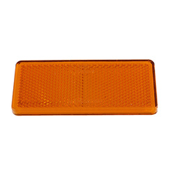 WAŚ ODBLASK PROSTOKĄTNY PRZYKL. POMARAŃCZOWY 96X42MM UP96X42P