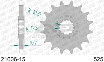 AFAM Zębatka Napędowa Przód MOTO 15 Zębów STALOWA 21606-15