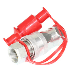 GMP: SZYBKOZŁĄCZE HYDRAULICZNE GRZYBKOWE KPL. WTYCZKA+GNIAZDO, M22X1,5, CZERWONE GMPJC100RH