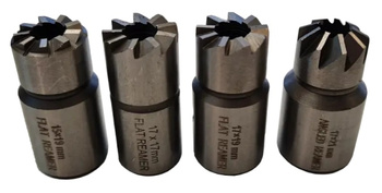 ROOKS Zestaw Frezów do Gniazda Wtryskiwaczy, 4 szt. 15x19 - 17x17 - 17x19 - 17x21 kątowy OK-05.0077