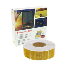 GMP TAŚMA ODBLASKOWA W ROLCE 50MB ŻÓŁTA III GENERACJA, PRZERYWANA, KONTUROWA GMPTOR50ZP