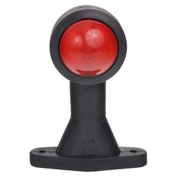 KLOSZ-MOT LAMPA OBRYSOWA BIAŁO-CZERWONA NA WYSIĘGNIKU PROSTYM, L/P, DŁUGA , 12/24V JLO-4.B