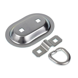 UCHWYT MOCOWANIA ŁADUNKU OWALNY PODŁOGOWY, WPUSZCZANY, 2 OTWORY MONTAŻOWE, 150MM X 101MM UML/KPL