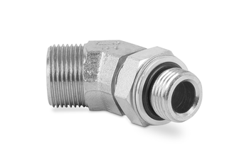 Przyłączka kolankowa 45° z przeciwnakrętką 1/4”BSP 1/4"BSP 3950-04-04 - IMM / Interpump