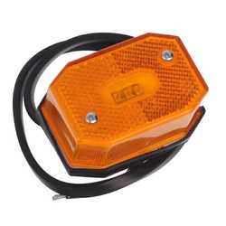 FRISTOM Lampa obrysowa pomarańczowa diodowa z odblaskiem i przewodem FT-001 Z LED