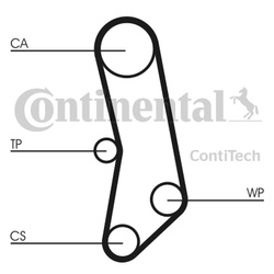 CONTITECH Pasek rozrządu CT503 FIAT 1,0-1,1