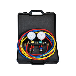 MAGNETI MARELLI Zestaw Manometrów do Czynnika 1234YF 007950024725 (Manometry, 3 szt. Przewody 1,80 m, Szybkozłączki HP i LP)