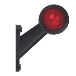 HORPOL LAMPA OBRYSOWA BIAŁO-CZERWONA DIODOWA NA WYSIĘGNIKU UKOŚNYM,PRAWA KRÓT. 12/24V LD725P