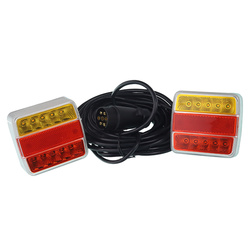 GMP ZESTAW ŚWIATEŁ PRZYCZEPY  7,5M + 2,5M 14-LED, MOCOWANIE NA MAGNES, HQ GMPJH105BLHD