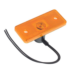 WAŚ LAMPA OBRYSOWA POMARAŃCZOWA 12/24V, NA ŻARÓWKĘ W17P