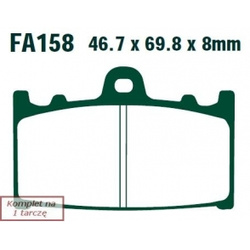 EBC KLOCKI HAM. MOTO.  SUZUKI GSX 1250 SPORTS TOURING (10-14)/  GSF 1250 (BEZ ABS) (07-11)/  GSF 1200 ( -6)