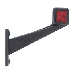 HORPOL LAMPA OBRYSOWA BIAŁO-CZERWONA DIODOWA NA WYSIĘGNIKU UKOŚNYM, PRAWA, 12/24V LD442P