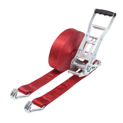 Pas transportowy GMP 5,0T, 10M B=50MM, ERGO, czerwony, metki 2024, EN 12195-2, TUV NORD 5T10MERGO2024