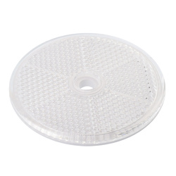 GMP Odblask Okrągły z Otworem Biały FI 60MM, Homologacja GMPFI60OB