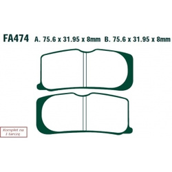 EBC KLOCKI HAMULCOWE V EBCFA474V do CAN-AM SPYDER RS (10-12)