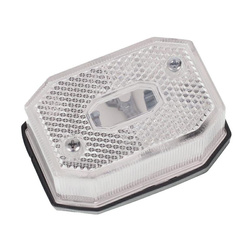 FRISTOM Lampa obrysowa biała z odblaskiem FT-001 B