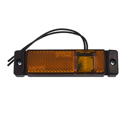 LAMPA OBRYSOWA POMARAŃCZOWA DIODOWA 12/24V W45P
