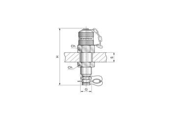 Zaślepka pomiarowa grodziowa M16x2 zatyczka plast. S123PPIB0P - Minipress