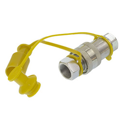 GMP SZYBKOZŁĄCZE HYDRAULICZNE GRZYBKOWE KPL. WTYCZKA+GNIAZDO, M22X1,5, ŻÓŁTE GMP100YH