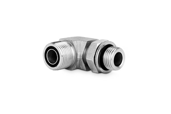 Przyłączka kolankowa z przeciwnakrętką 1 1/4” BSP-1 11/16” ORFS 405107 - CAST