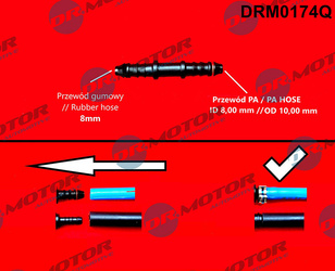 DR. MOTOR SZYBKOZŁĄCZKA/REDUKCJA PROSTA DO WĘŻY 8/10 MM