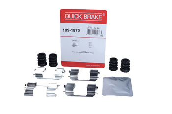 QUICK BRAKE ZESTAW INSTALACYJNY KLOCKÓW HAMULCOWYCH CHEVROLET PRZÓD AVEO/KALOS/SPARK 05- QB109-1870