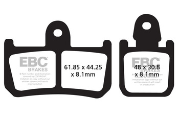 EBC Klocki Hamulcowe Motocyklowe EBCFA442/4 YAMAHA YZF-R1 (09-14) / MT-01 (1670CC) (07-09)