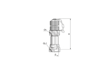 Złącze pomiarowe obrotowe wg BS 5200 1/4" BSP zat. metal. S115914G0C - Minipress