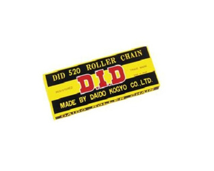 D.I.D ŁAŃCUCH NAPĘDOWY MOTO DID 520 BEZ O-RING (3020DAN) (ROZKUTY+OGNIWO)