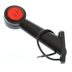 GMP LAMPA OBRYSOWA BIAŁO-CZERWONA DIODOWA NA WYSIĘGNIKU UKOŚNYM, LEWA GMP1019LSM