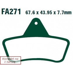 EBC Klocki Hamulcowe Motocyklowe EBCFA271TT ARCTIC CAT (ATV) 250 2 X 4 UTILITY (99-04)